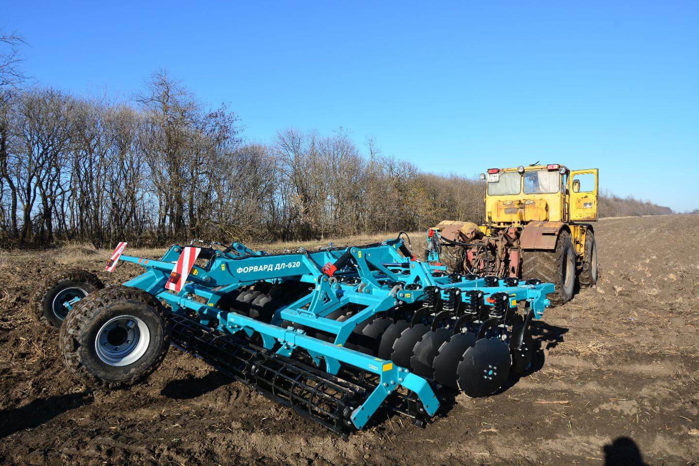 Борона дисковая легкая полуприцепная складная ДЛ-620ПС М "Форвард" тандемный каток