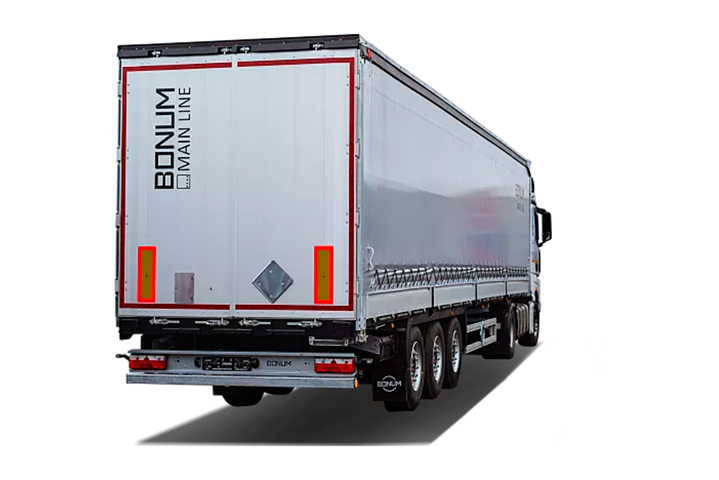 Шторно-бортовой полуприцеп 13,62 м для перевозки опасных грузов