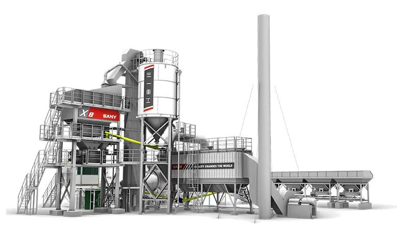 Асфальтобетонная установка АБЗ SANY SLB1500X8