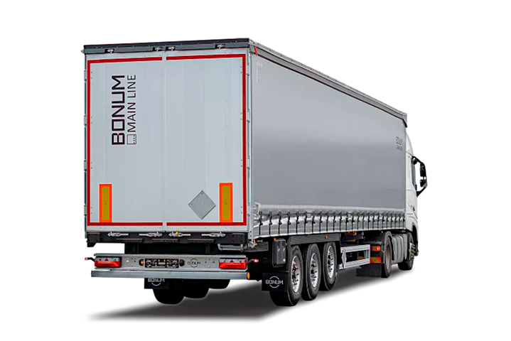 Шторный полуприцеп 13,62 м для перевозки опасных грузов