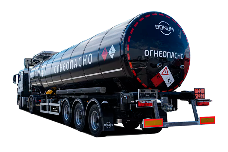 Нефтевоз 38/42 м3 бутылочная форма колбы