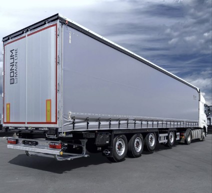 Шторный полуприцеп 13,62 м с вынесенной осью