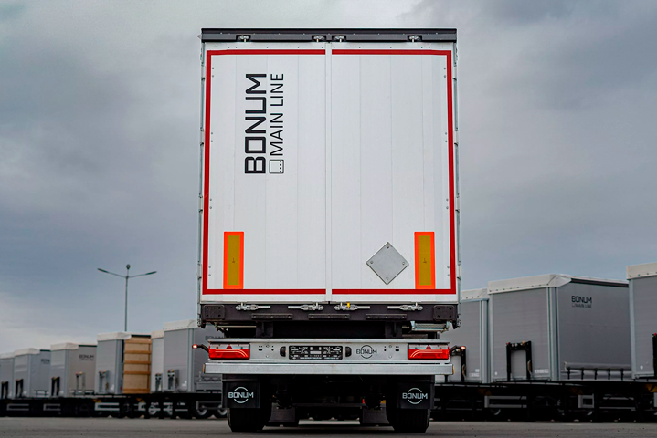 Шторный полуприцеп 13,62 м для перевозки опасных грузов