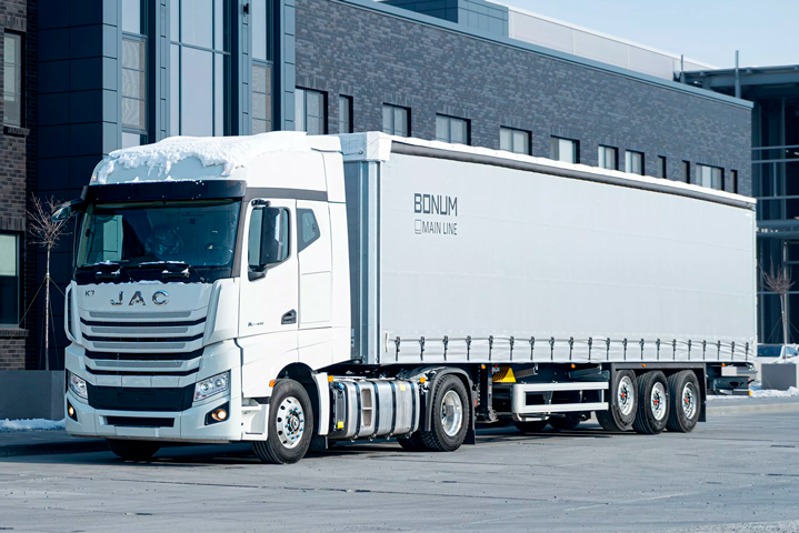 Шторный полуприцеп 13,62 м для перевозки рулонов стали