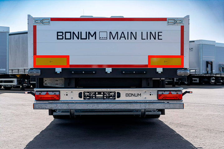 Бортовой полуприцеп 13,62 м с вынесенной осью