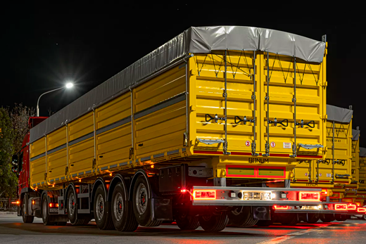 Облегченные зерновозы бортовые 58 м3