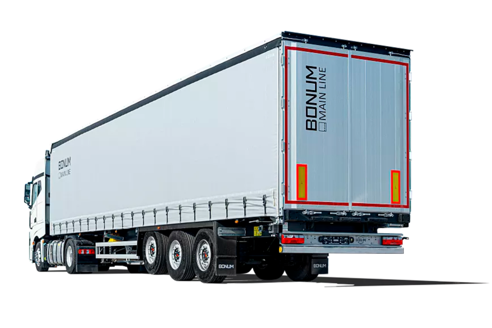 Шторный полуприцеп 13,62 м для перевозки рулонов стали