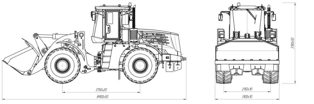 Фронтальный погрузчик КИРОВЕЦ К-708ПК6