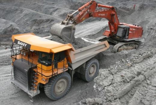 Карьерный самосвал SANY SRT55D