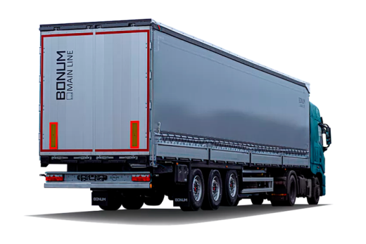 Шторно-бортовой полуприцеп 13,62 м для перевозки рулонов стали