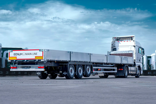 Бортовой полуприцеп 16,52 м