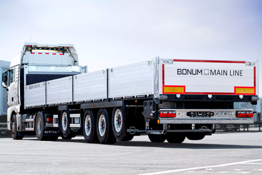 Бортовой полуприцеп 13,62 м с вынесенной осью