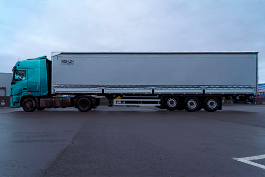 Шторно-бортовой полуприцеп 13,62 м для перевозки рулонов стали